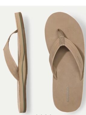 Bombas Men's Taupe Flip-Flop Sandals